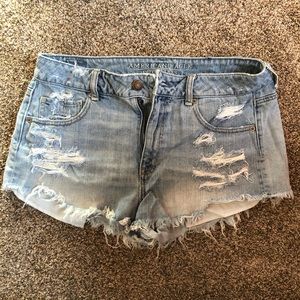 American Eagle Distressed Denim Shorts